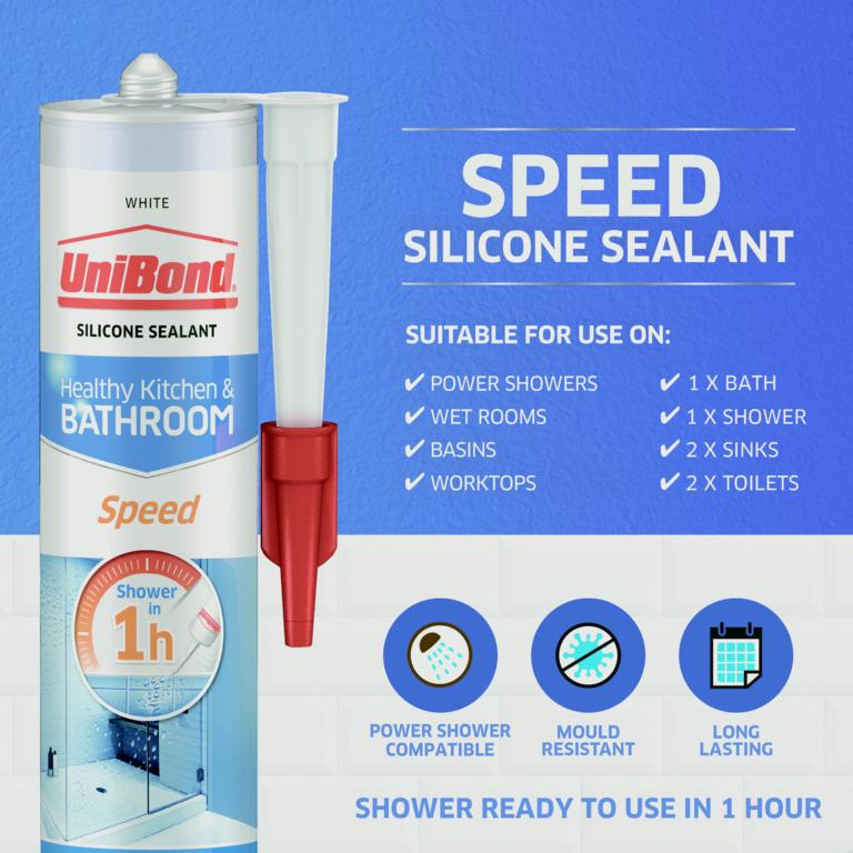 Uni Bond Bathroom Speed Sealant White