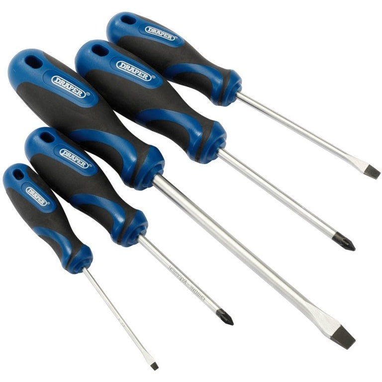 Draper Soft Grip Screwdriver Set 5 Piece