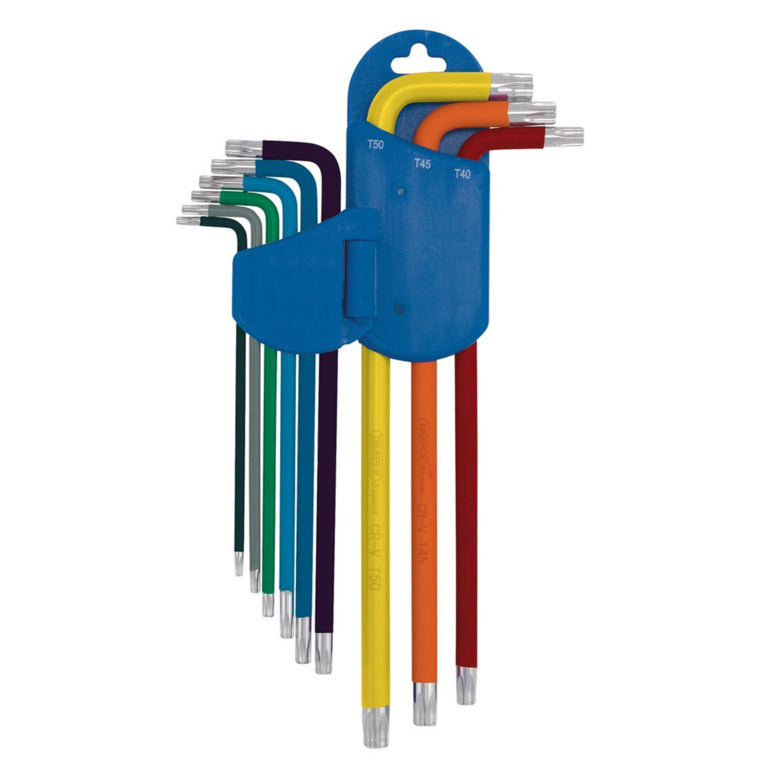 Draper Expert Tx Star Extra Long Arm Key Set 9 Piece