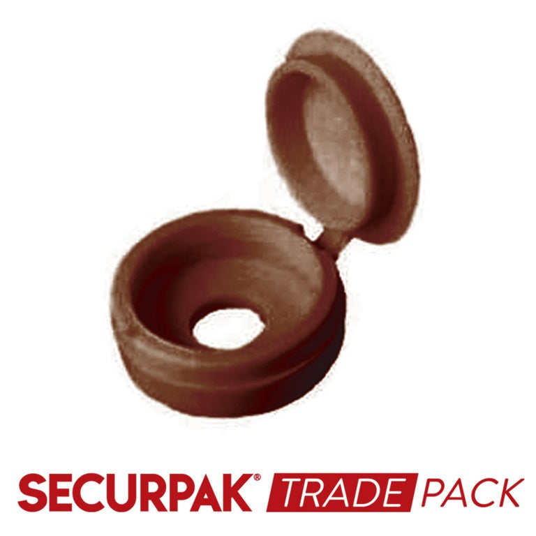 Securpak Fold Over Screw Caps 10g Brown Pack 80