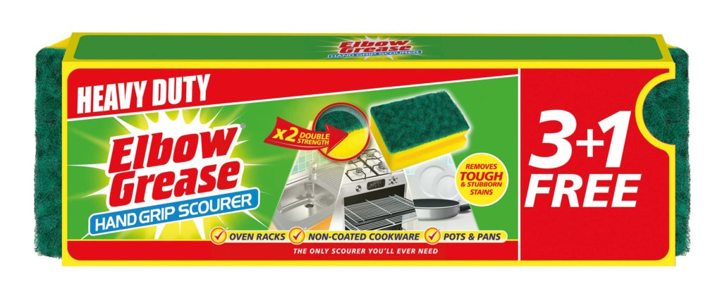 Elbow Grease Hand Grip Heavy Duty Scourer 4 Pack