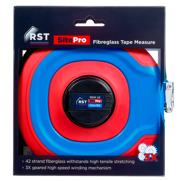 Rst Surveyors Fibreglass Tape Measure 20m (66')