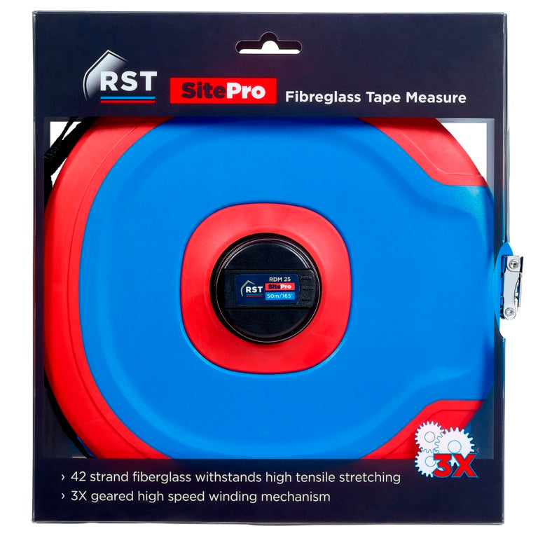 Rst Surveyors Fibreglass Tape Measure 50m (165')