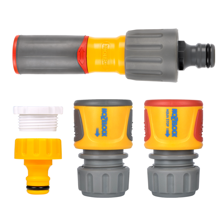 Hozelock 3 In 1 Nozzle Plus & Starter Set