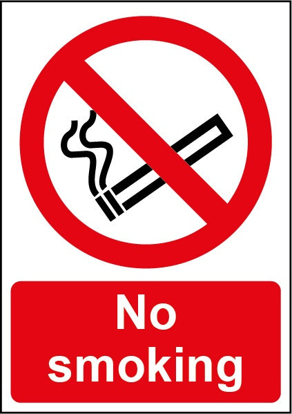 Smiths Architectural No Smoking Sign 148mmx210mm