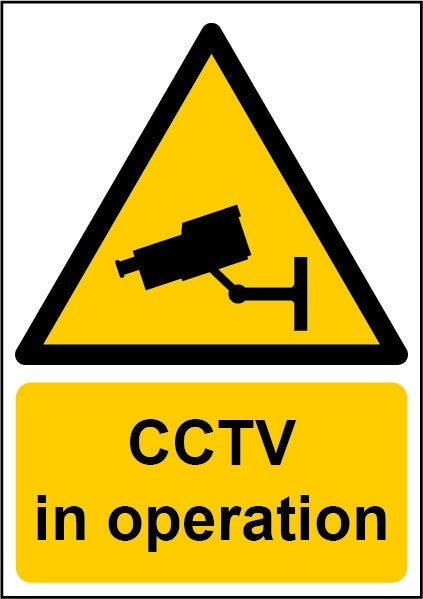 Smiths Architectural Cctv In Operation Sign 148mmx210mm