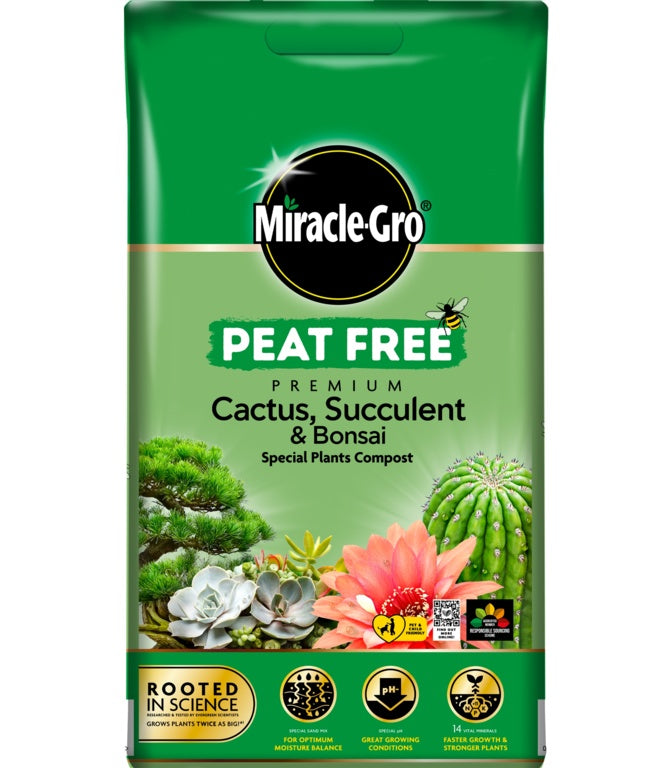 Miracle Gro�� Peat Free Cactus, Succulent & Bonsai Compost 10 L