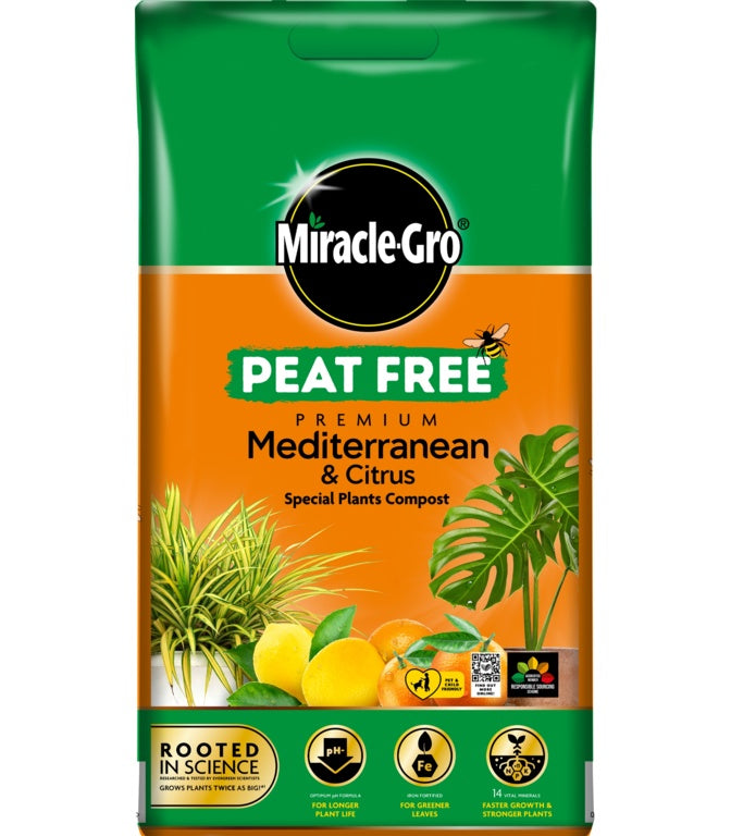 Miracle Gro�� Peat Free Premium Mediterranean & Citrus Compost 10 L