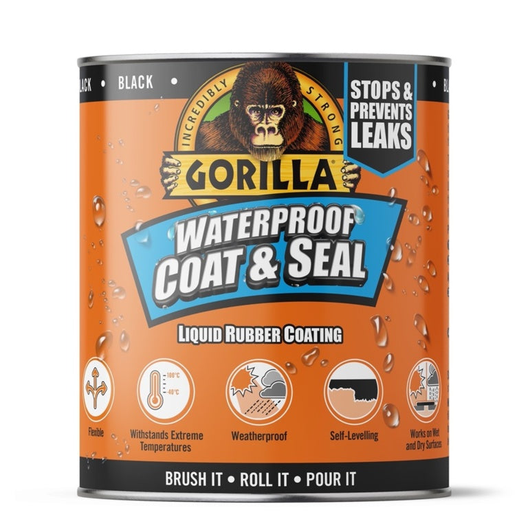 Gorilla Waterproof Coat & Seal 473ml Black