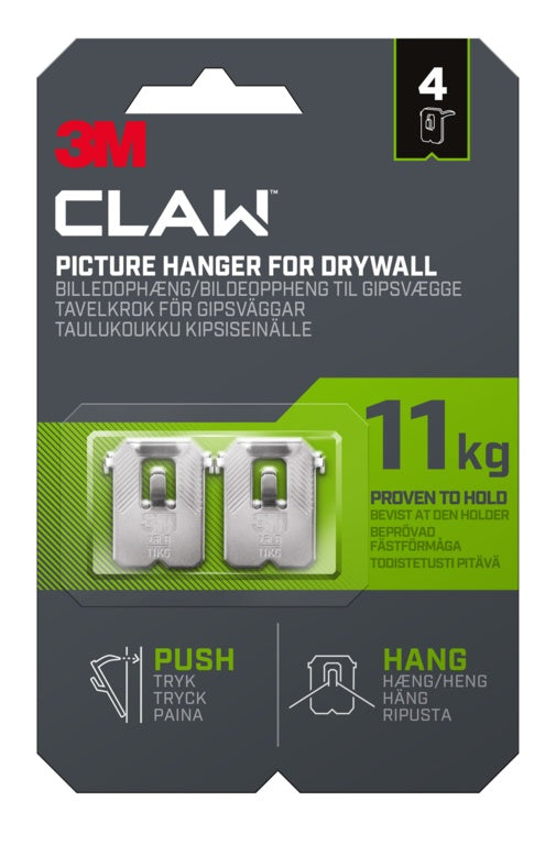 3 M Drywall Picture Hanger 11kg Pack 2