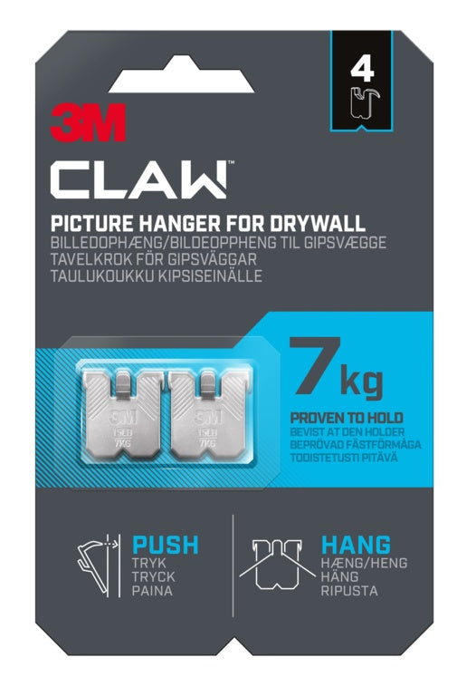3 M Drywall Picture Hanger 7kg Pack 2