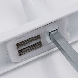 Securit Upvc Sprung Door Handle 92 Pz (Pair) 215mm White