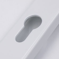 Securit Upvc Sprung Door Handle 70 Pz Pair 215mm White