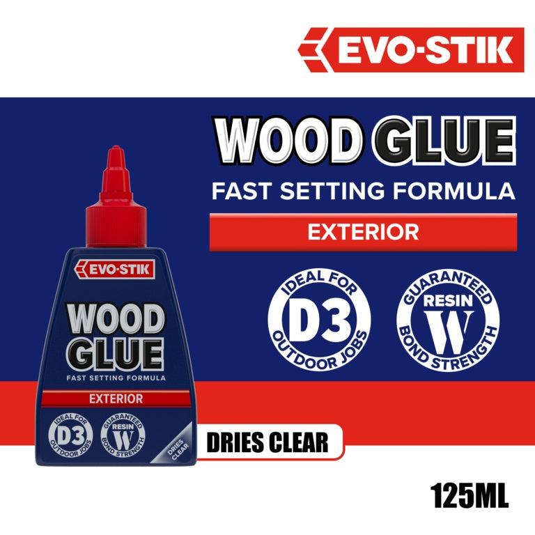 Evo Stik Resin W Weatherproof Wood Adhesive (Exterior) 125ml
