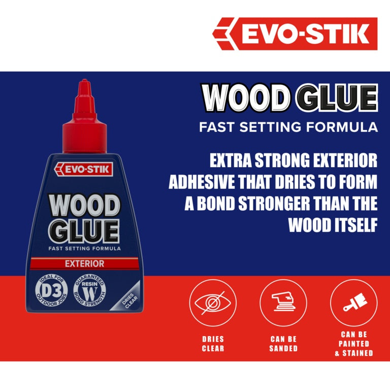 Evo Stik Resin W Weatherproof Wood Adhesive (Exterior) 125ml