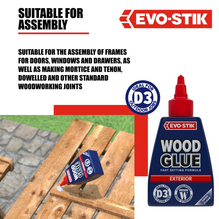 Evo Stik Resin W Weatherproof Wood Adhesive (Exterior) 125ml