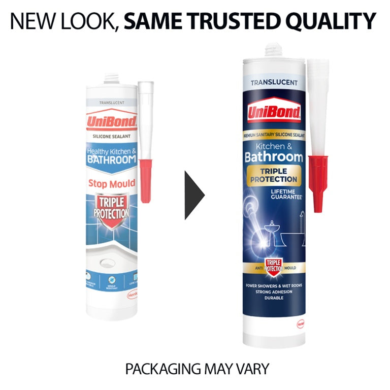 Uni Bond Kitchen & Bathroom Triple Protection 291g Translucent