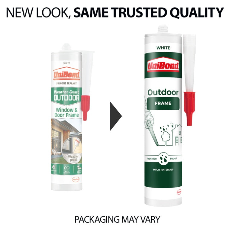 Uni Bond Outdoor Frame Sealant Cartridge 384g White