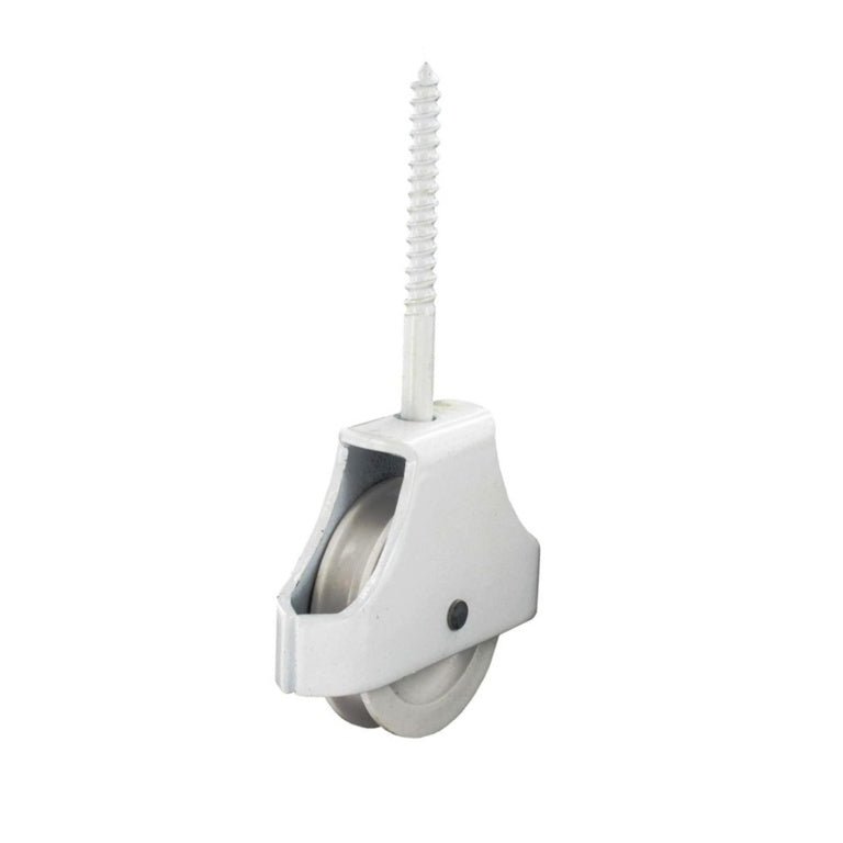 Securit Single Screw In Pulley White 45mm