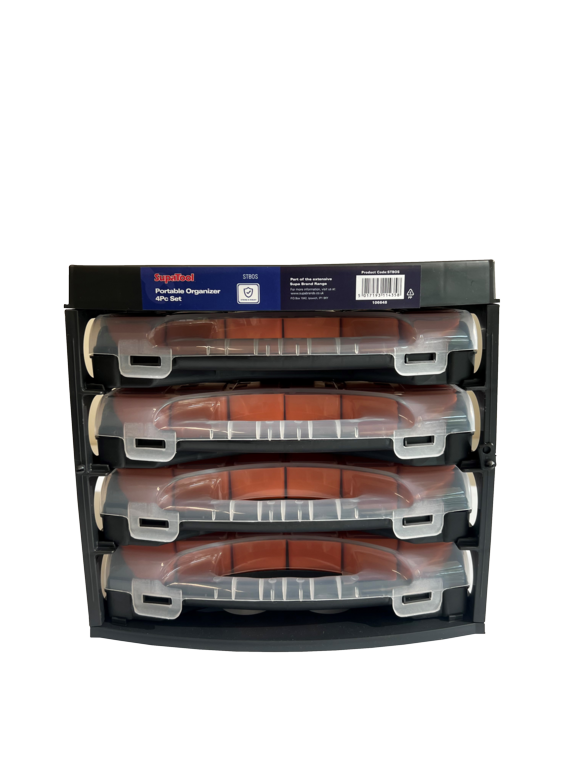 Supa Tool Portable Organizer 4 Piece Set