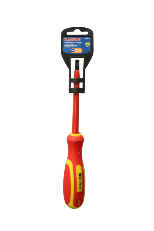 Supa Tool Electrical Slotted Screwdriver 100mm
