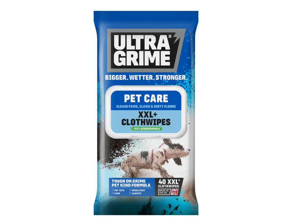 Ultragrime Life Pet Care Cloth Wipes Xxl 40 Pack