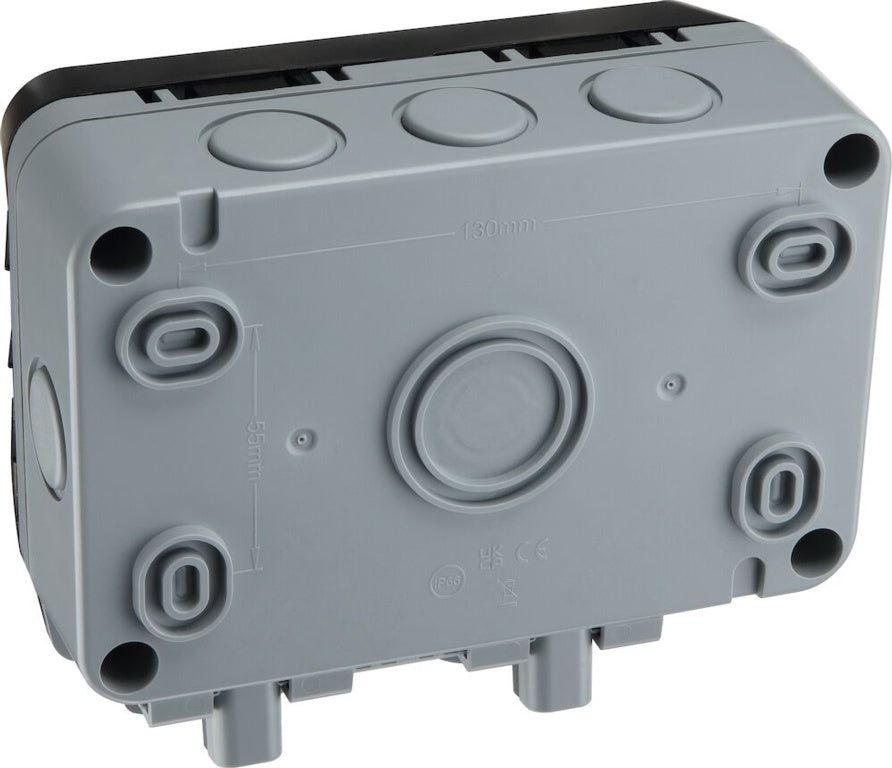 Bg Outdoor Socket And Rcd 2 Gang Ip66