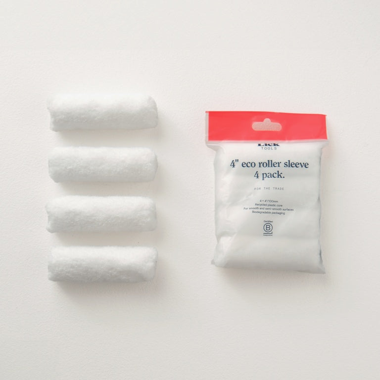 Lick Tools Eco Roller Sleeve Mid Pile 4" / Pack Of 4