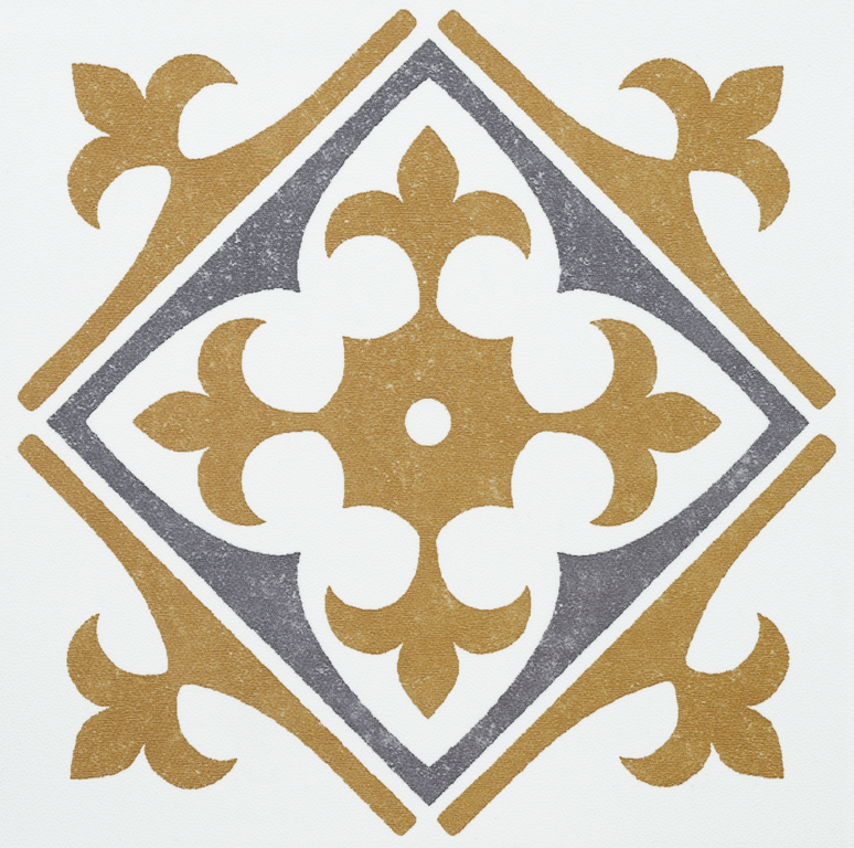 D C Fix�� Self Adhesive Wall Tile Nadia Gold 15cm X 15cm / Pack Of 6