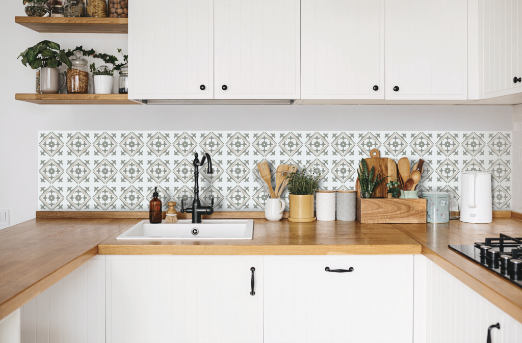 D C Fix�� Self Adhesive Wall Tile Nadia Olive 15cm X 15cm / Pack Of 6