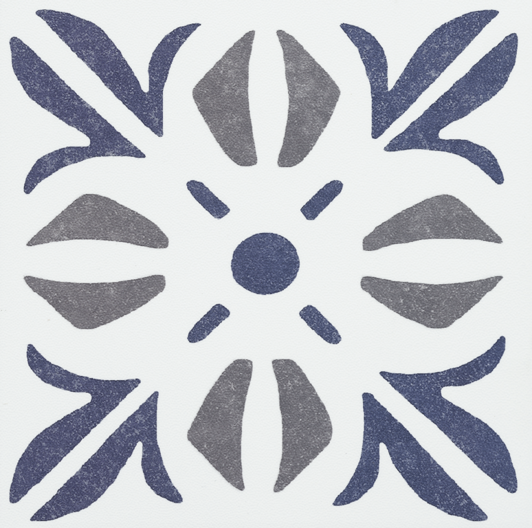 D C Fix�� Self Adhesive Wall Tile Cuba Blue 15cm X 15cm / Pack Of 6
