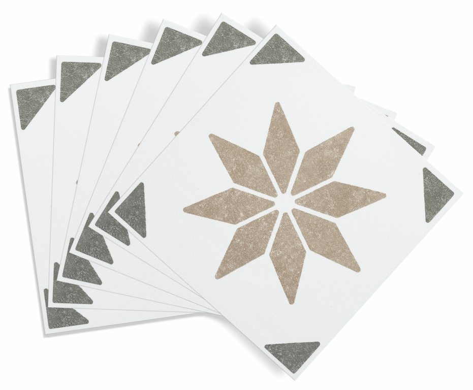 D C Fix�� Self Adhesive Wall Tile Alia Olive 15cm X 15cm / Pack Of 6