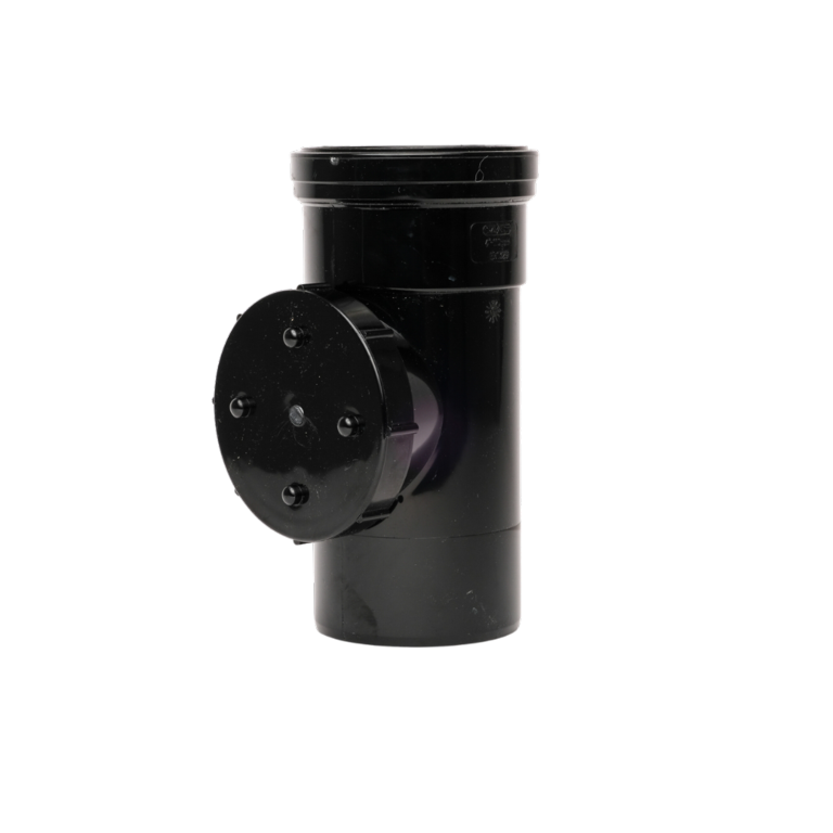 Davant Single Socket Access Pipe Black 110mm