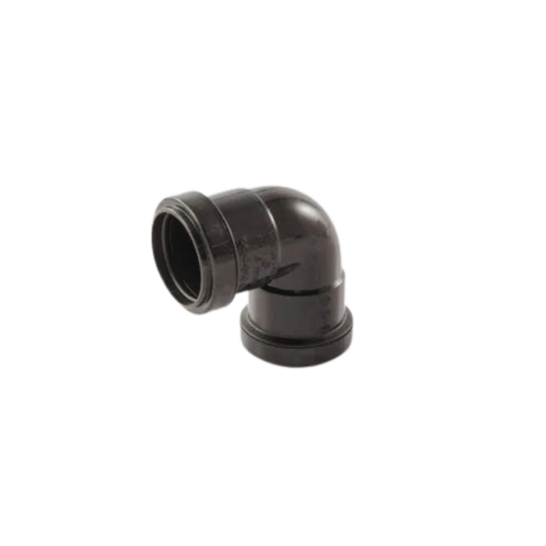 Davant Push Fit Knuckle 90° Bend Black 32mm