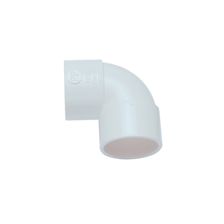 Davant Solvent Weld Knuckle 90° Bend White 32mm