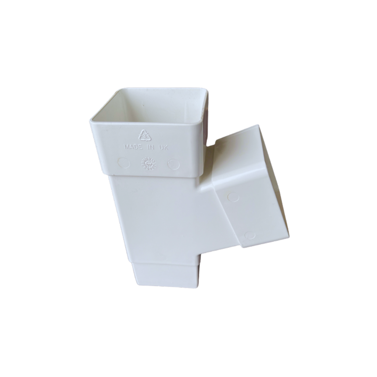 Kayflow Rainwater 112.5�� Square Branch White 65mm