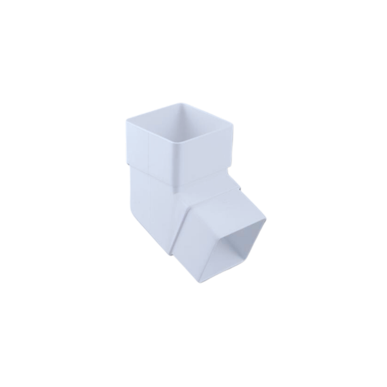 Kayflow Rainwater 112.5�� Square Offset Bend White 65mm