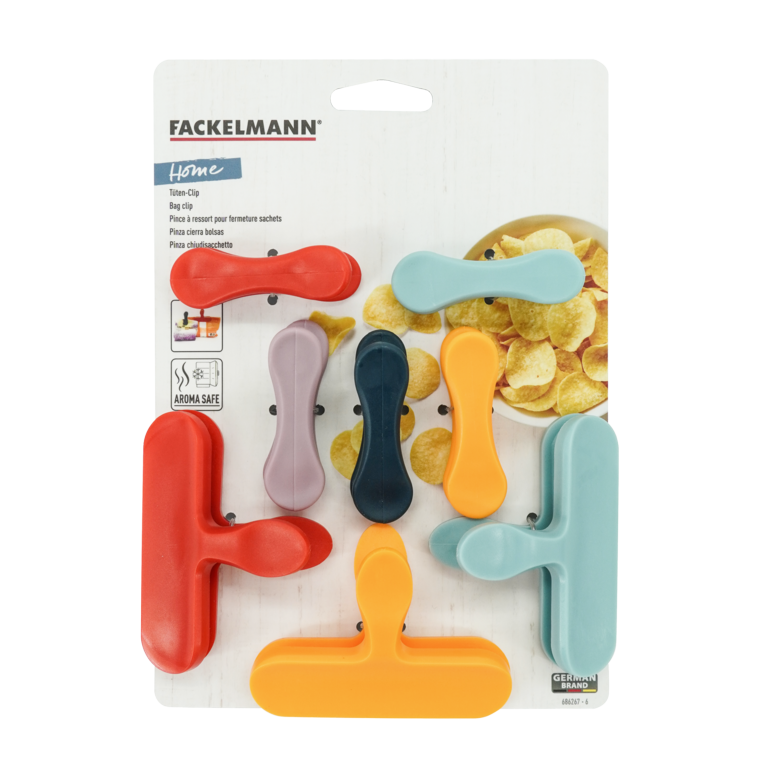 Fackelmann Bag Clips Multi Set 8
