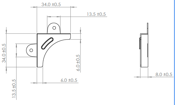 Securit Mirror Corners (4) Nickel Plated
