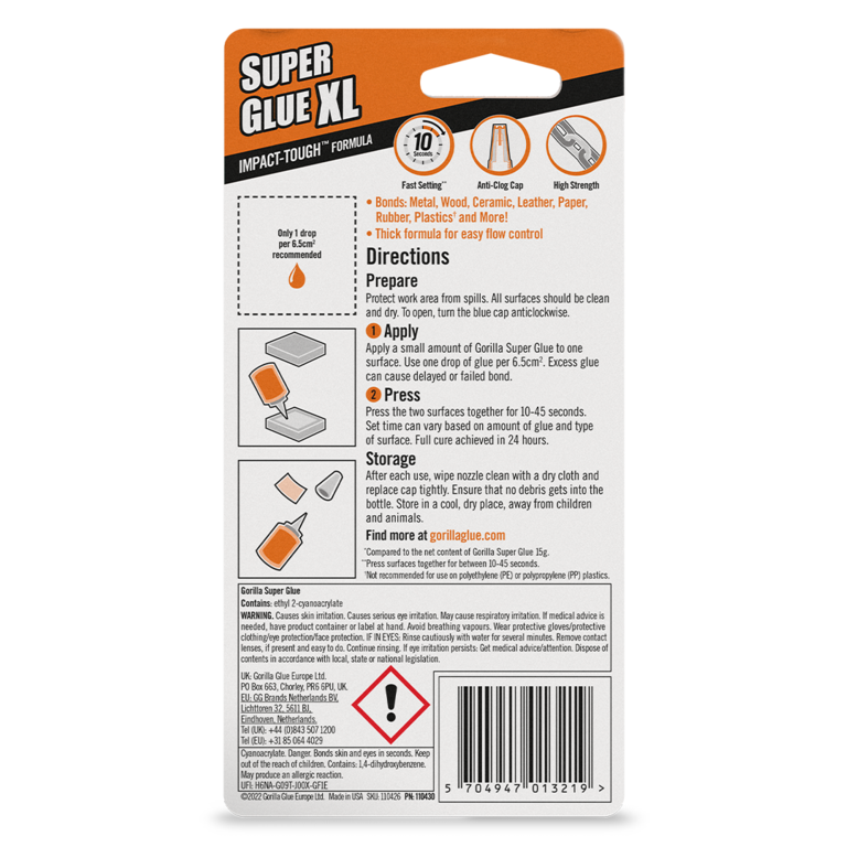 Gorilla Super Glue Xl 25g