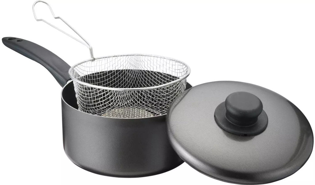 Mtk Housewares Chip Pan With Basket Non Stick 20cm