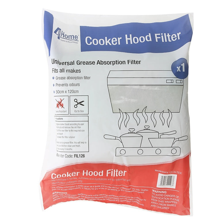 Qualtex Universal Cooker Hood Grease Filter 50 X 120cm