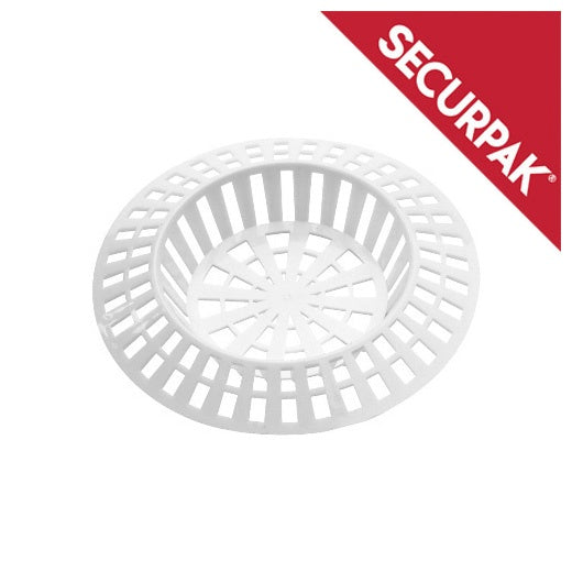 Securpak White Sink Strainer Pack 2 38mm