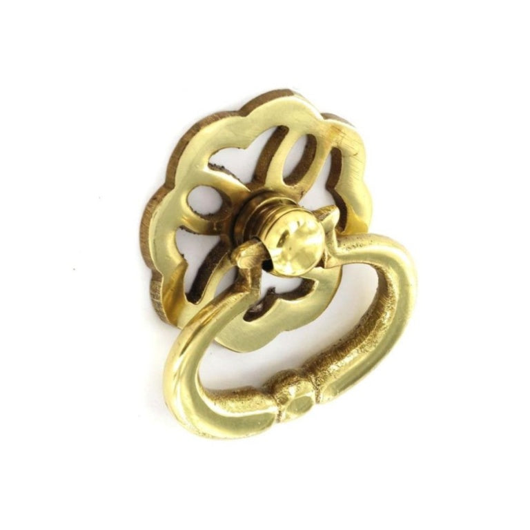Securit Brass Ring Pull Handles Fancy (2) 38mm