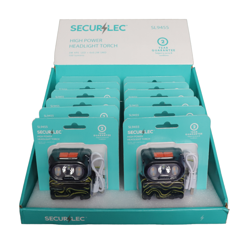 Securlec High Powered Headlight Torch 3w