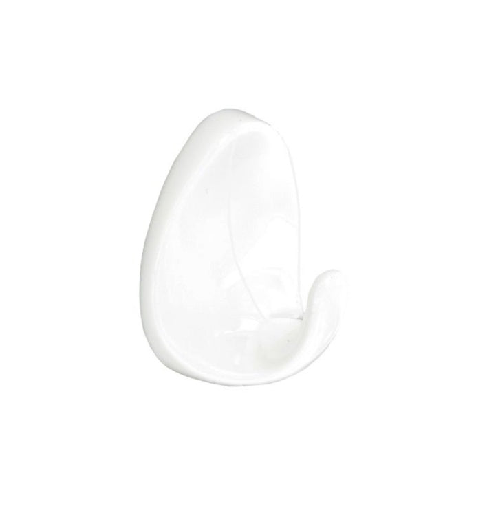 Securit Oval Self Adhesive Hooks White (4) Medium