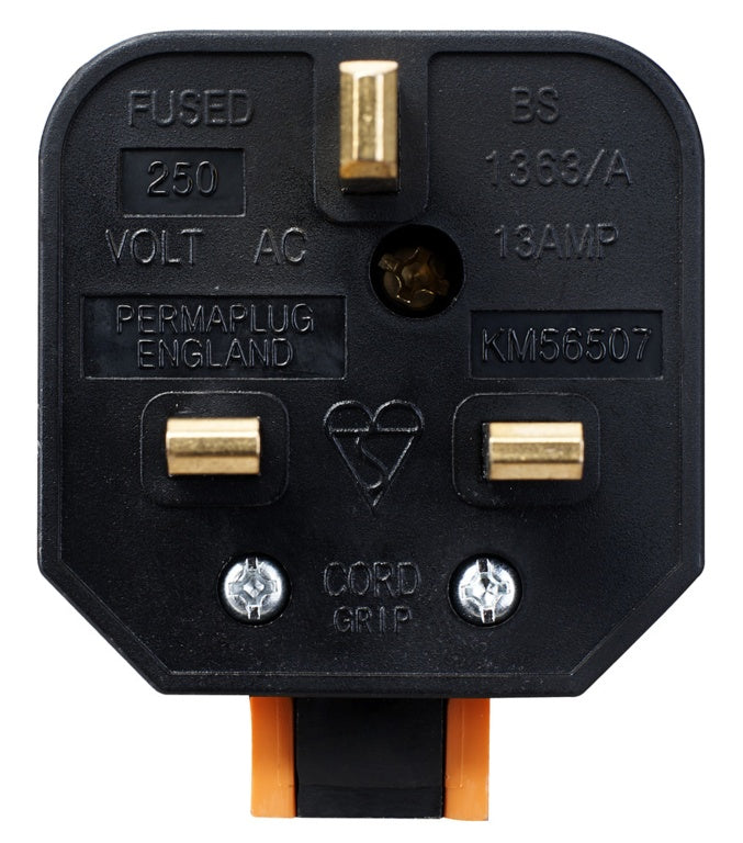 Masterplug Heavy Duty Plug 13 Amp Orange