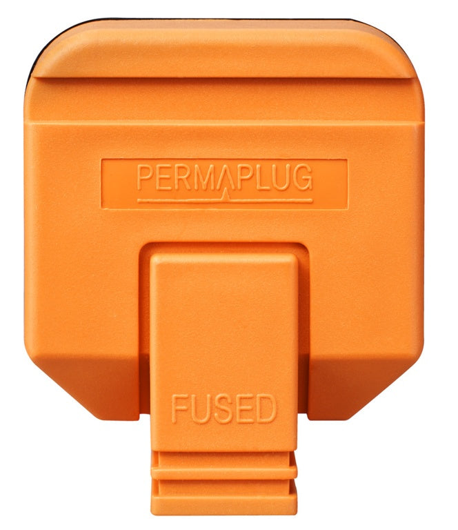 Masterplug Heavy Duty Plug 13 Amp Orange