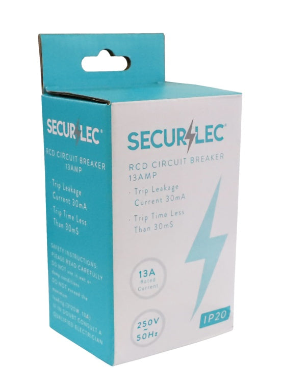 Securlec Rcd Circuit Breaker Ip20 13amp 250 V 50 Hz