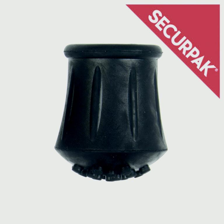 Securpak Walk Stick Ferrule Black 22mm Single